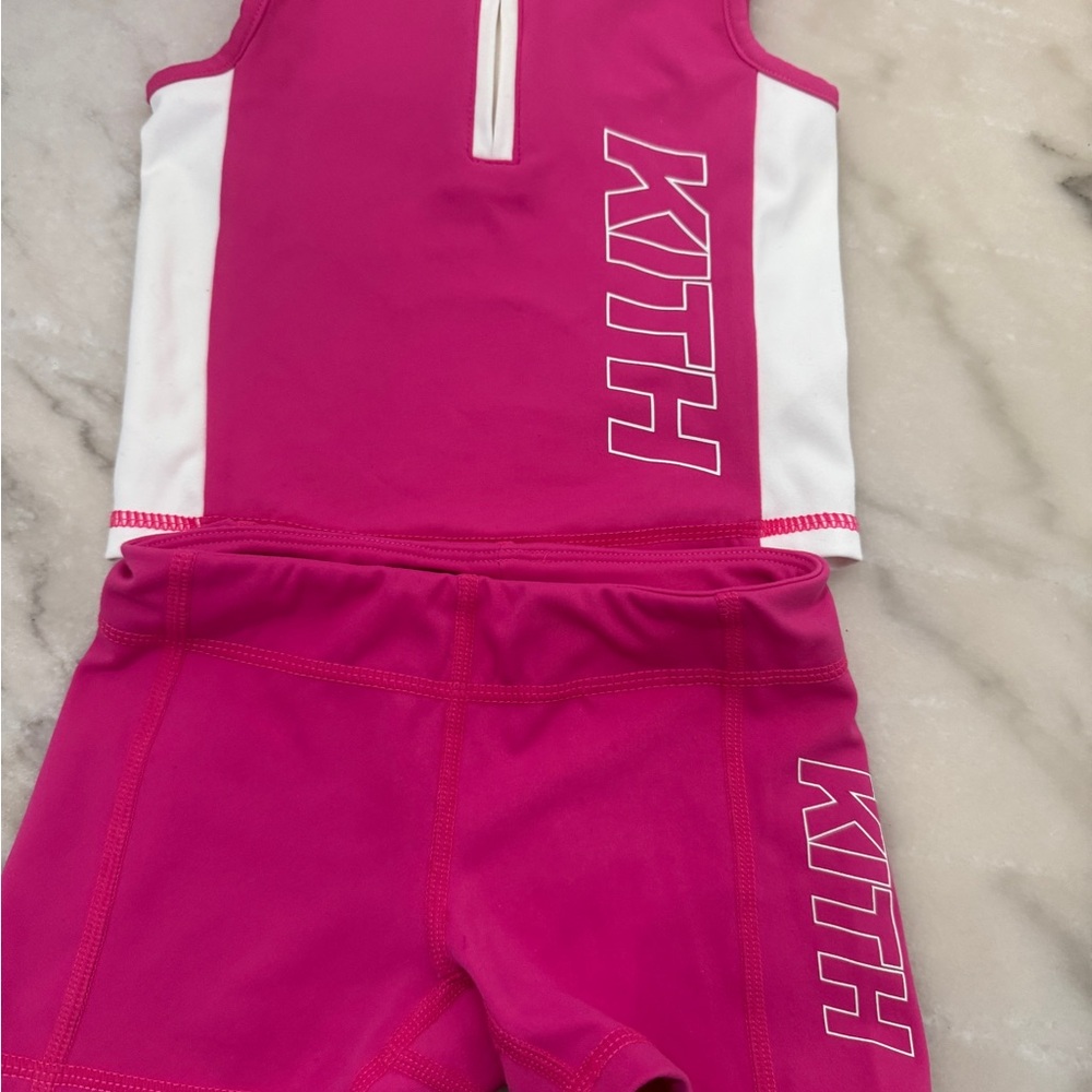 Kith Kids Fuchsia and White Apparel